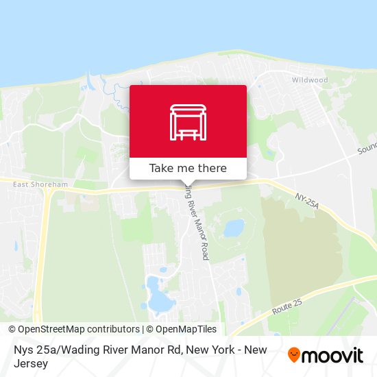 Mapa de Nys 25a/Wading River Manor Rd