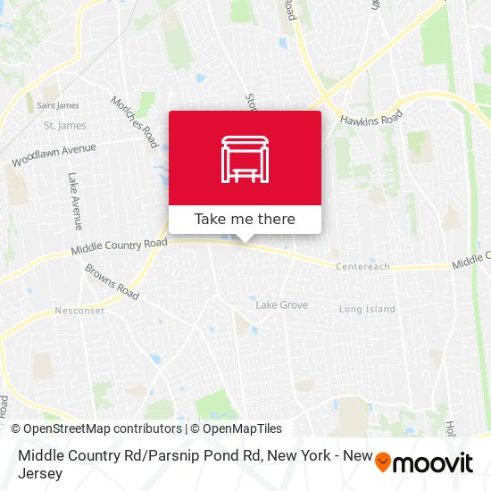 Middle Country Rd / Parsnip Pond Rd map