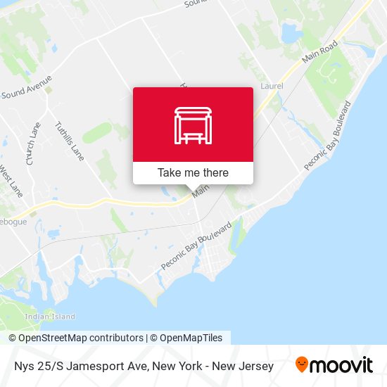 Nys 25/S Jamesport Ave map