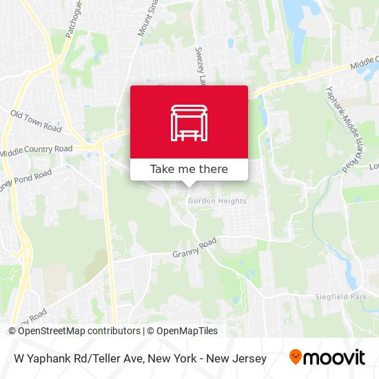 W Yaphank Rd/Teller Ave map