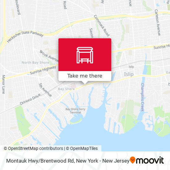Mapa de Montauk Hwy/Brentwood Rd
