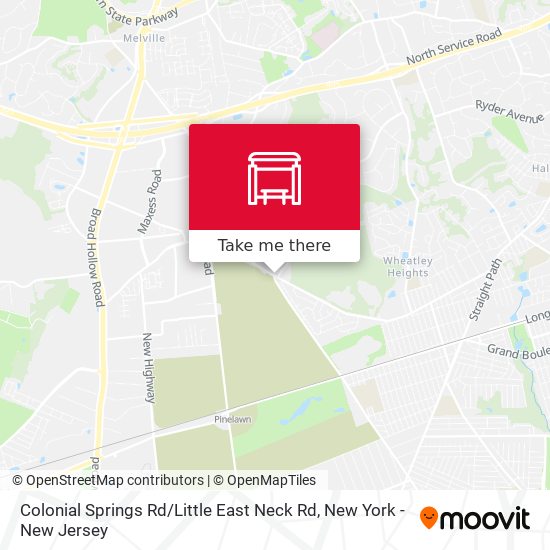 Colonial Springs Rd / Little East Neck Rd map