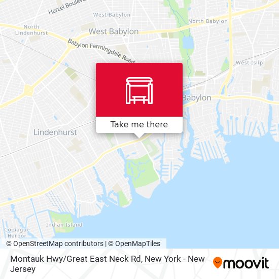 Montauk Hwy/Great East Neck Rd map