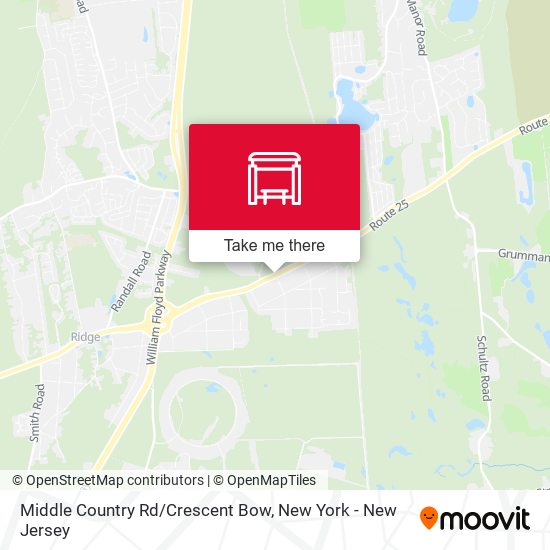 Middle Country Rd/Crescent Bow map