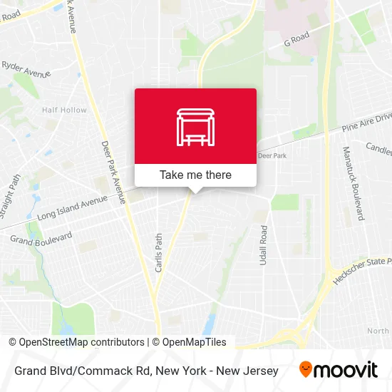 Grand Blvd/Commack Rd map