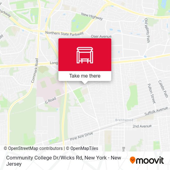 Community College Dr/Wicks Rd map