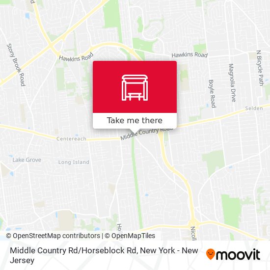 Middle Country Rd / Horseblock Rd map