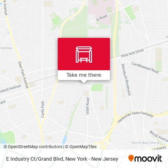 Mapa de E Industry Ct/Grand Blvd