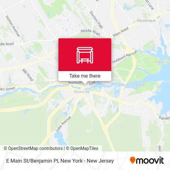 E Main St/Benjamin Pl map