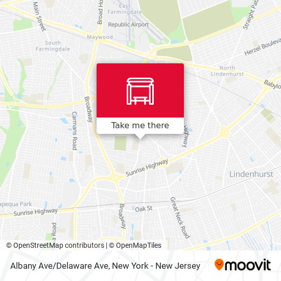 Mapa de Albany Ave/Delaware Ave
