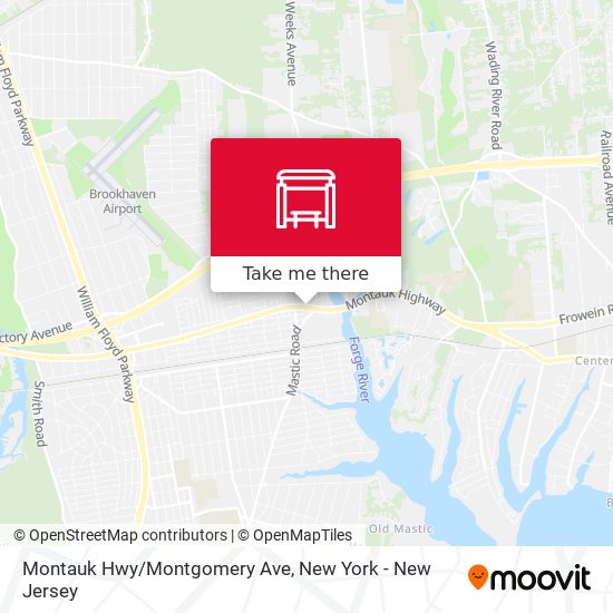 Mapa de Montauk Hwy/Montgomery Ave