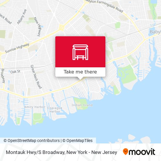 Montauk Hwy/S Broadway map