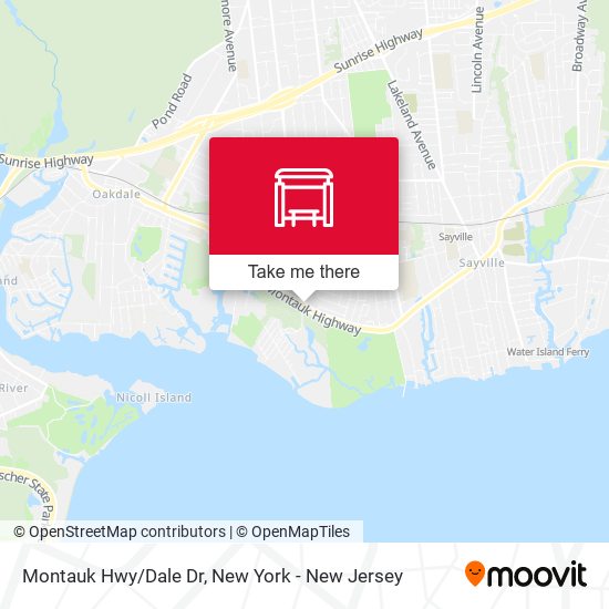 Montauk Hwy/Dale Dr map