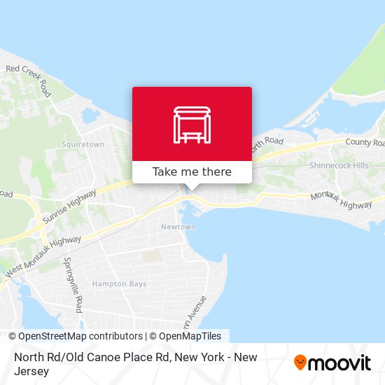 North Rd/Old Canoe Place Rd map
