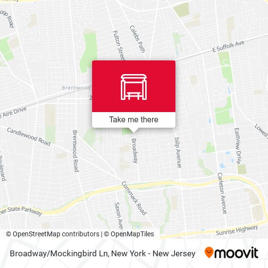 Mapa de Broadway/Mockingbird Ln