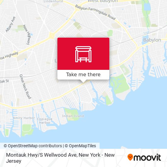 Montauk Hwy/S Wellwood Ave map