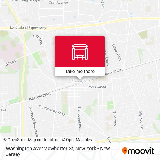 Mapa de Washington Ave/Mcwhorter St