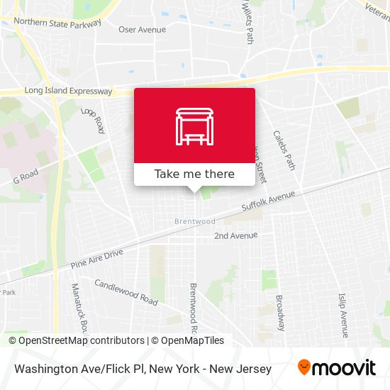 Mapa de Washington Ave/Flick Pl