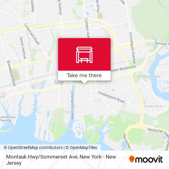 Mapa de Montauk Hwy/Sommerset Ave