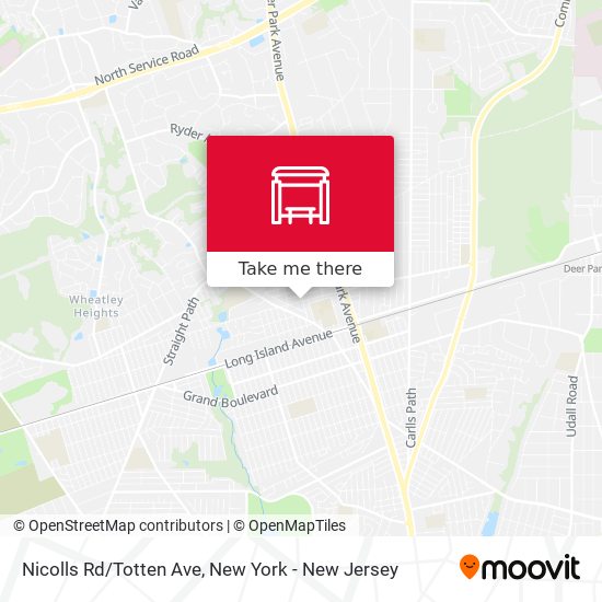 Nicolls Rd/Totten Ave map