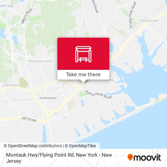 Montauk Hwy/Flying Point Rd map
