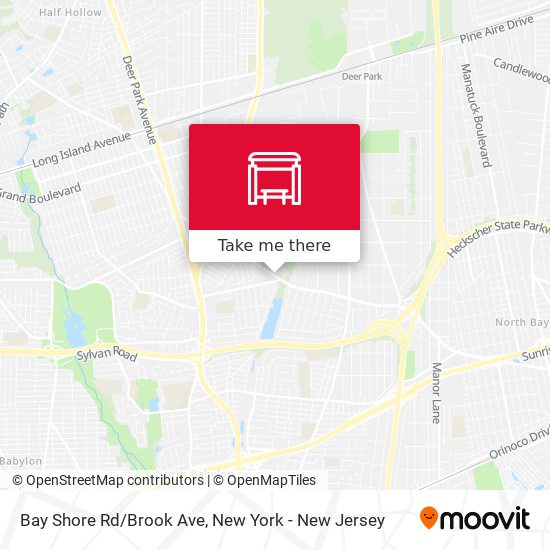 Mapa de Bay Shore Rd/Brook Ave