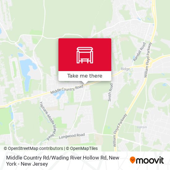 Middle Country Rd / Wading River Hollow Rd map