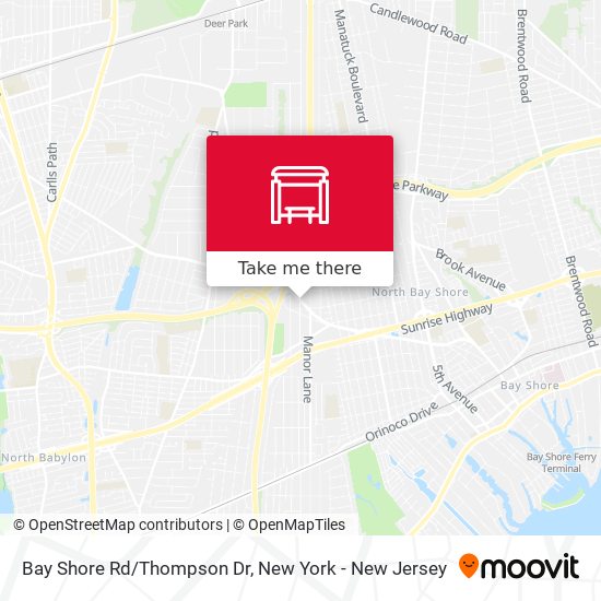 Mapa de Bay Shore Rd/Thompson Dr