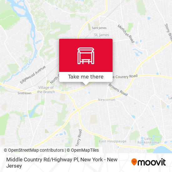 Mapa de Middle Country Rd/Highway Pl
