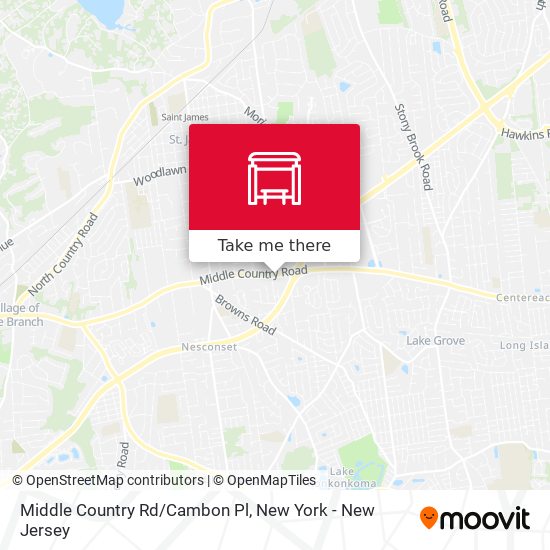 Middle Country Rd/Cambon Pl map