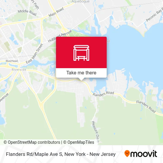 Flanders Rd/Maple Ave S map