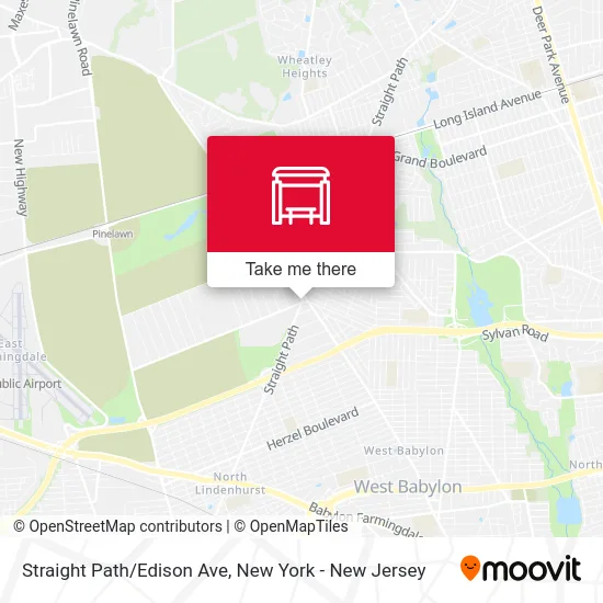 Straight Path/Edison Ave map