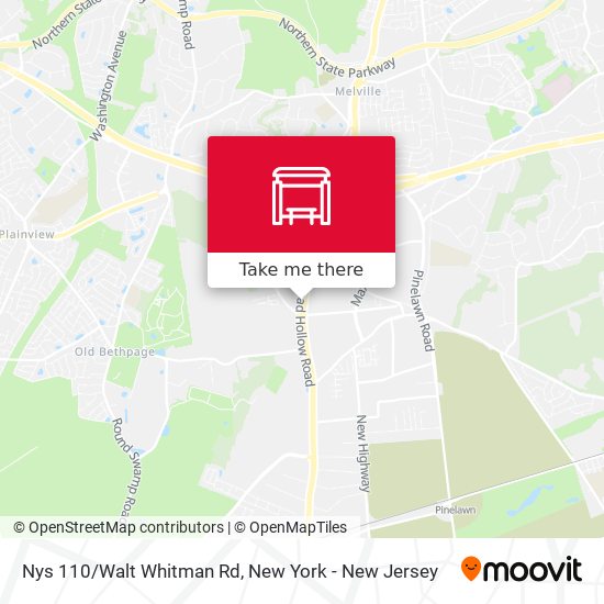 Mapa de Nys 110/Walt Whitman Rd