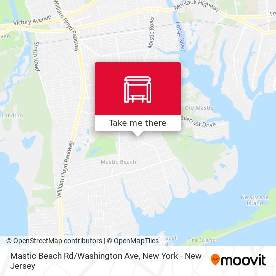 Mapa de Mastic Beach Rd/Washington Ave