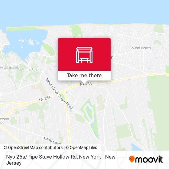Nys 25a/Pipe Stave Hollow Rd map