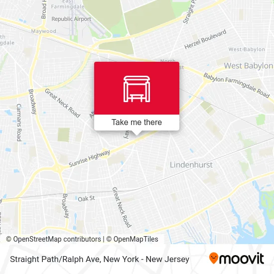 Straight Path/Ralph Ave map