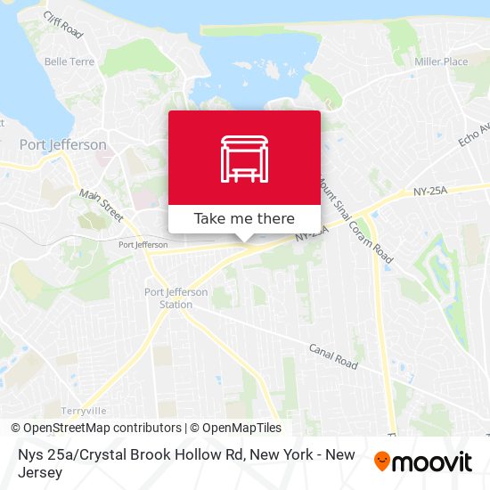 Nys 25a / Crystal Brook Hollow Rd map