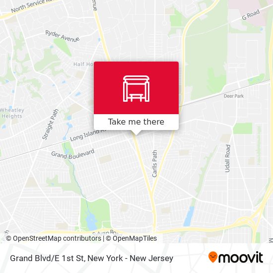 Mapa de Grand Blvd/E 1st St