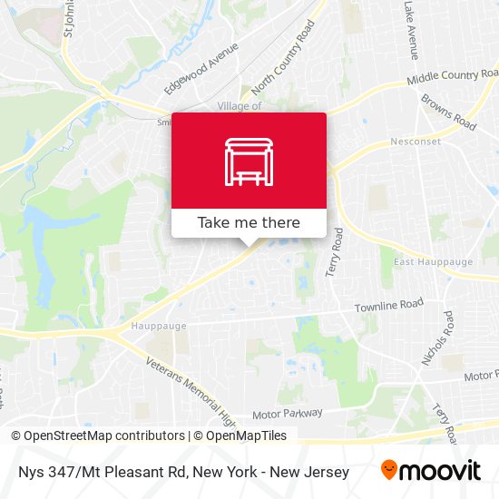 Nys 347/Mt Pleasant Rd map