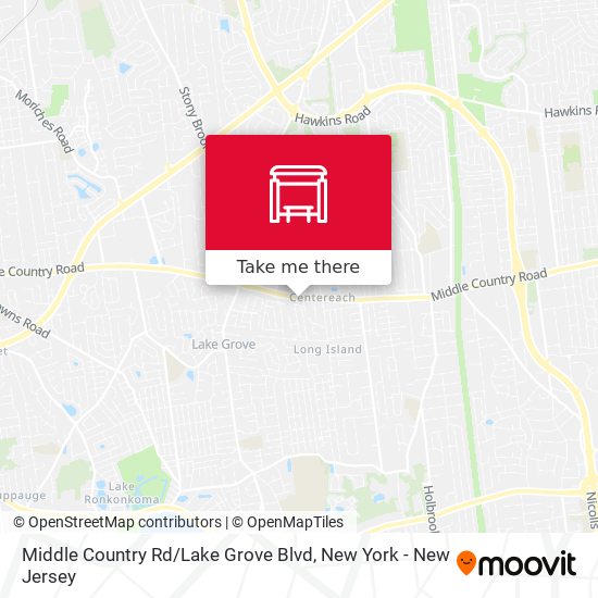 Middle Country Rd / Lake Grove Blvd map