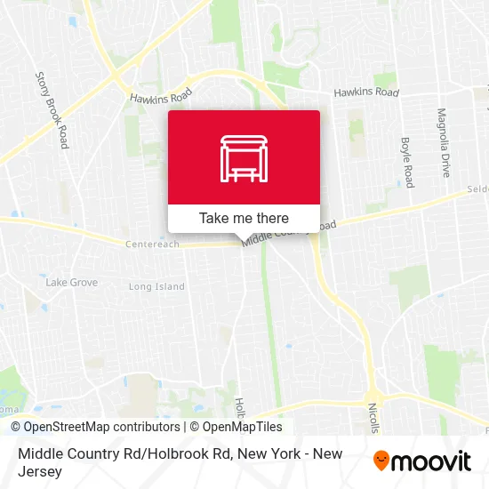 Middle Country Rd/Holbrook Rd map
