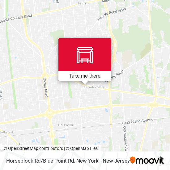 Horseblock Rd/Blue Point Rd map