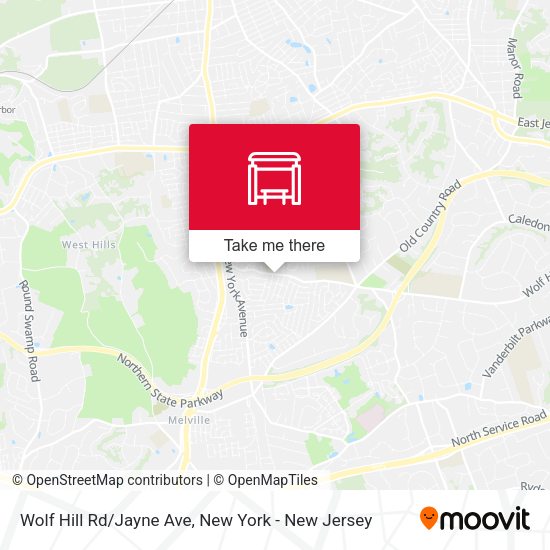 Mapa de Wolf Hill Rd/Jayne Ave