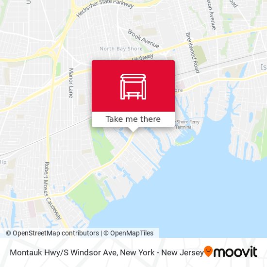 Mapa de Montauk Hwy/S Windsor Ave