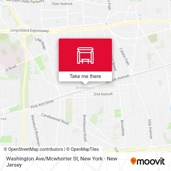 Washington Ave/Mcwhorter St map