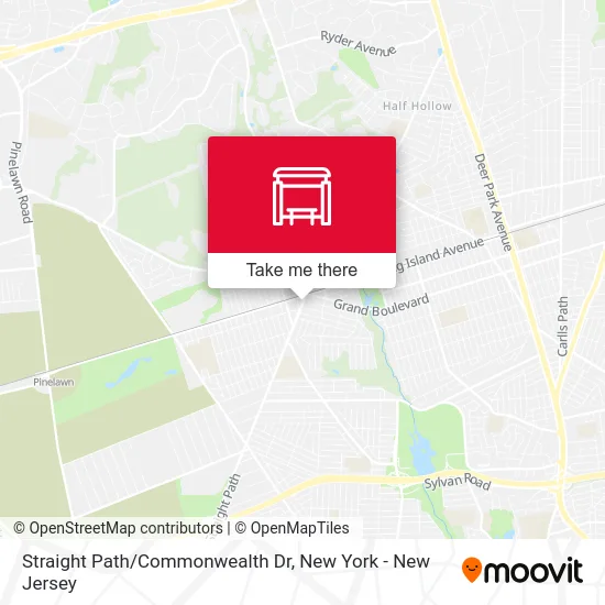 Straight Path/Commonwealth Dr map