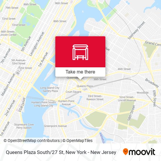 Queens Plaza South/27 St map