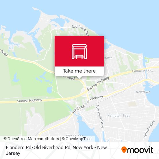 Flanders Rd/Old Riverhead Rd map