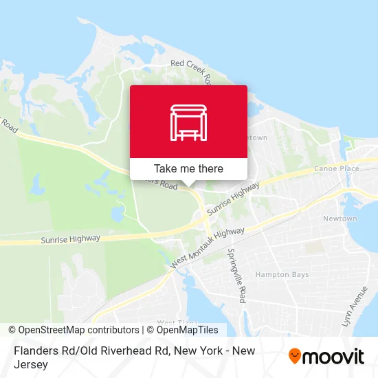 Flanders Rd/Old Riverhead Rd map