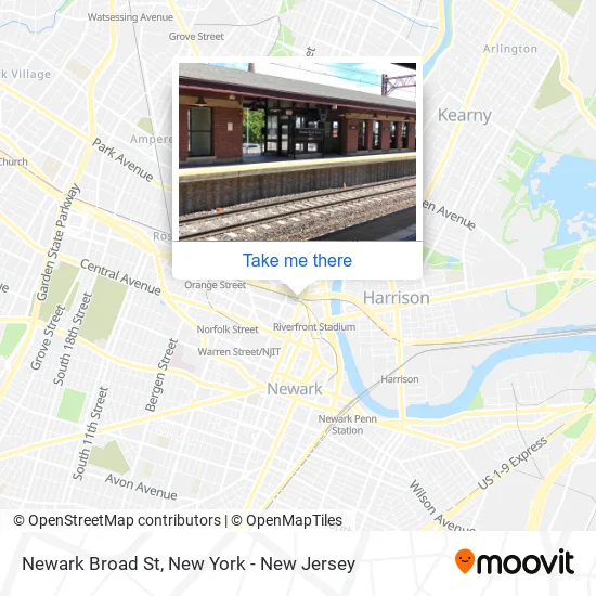 Newark Broad St map